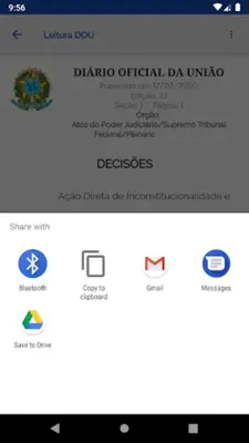 Diário Oficial da União android App screenshot 0