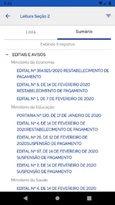 Diário Oficial da União android App screenshot 4